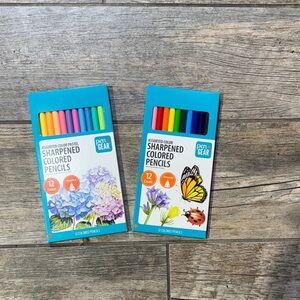 Assorted Color Sharpened Colored Pencils - 12 Count